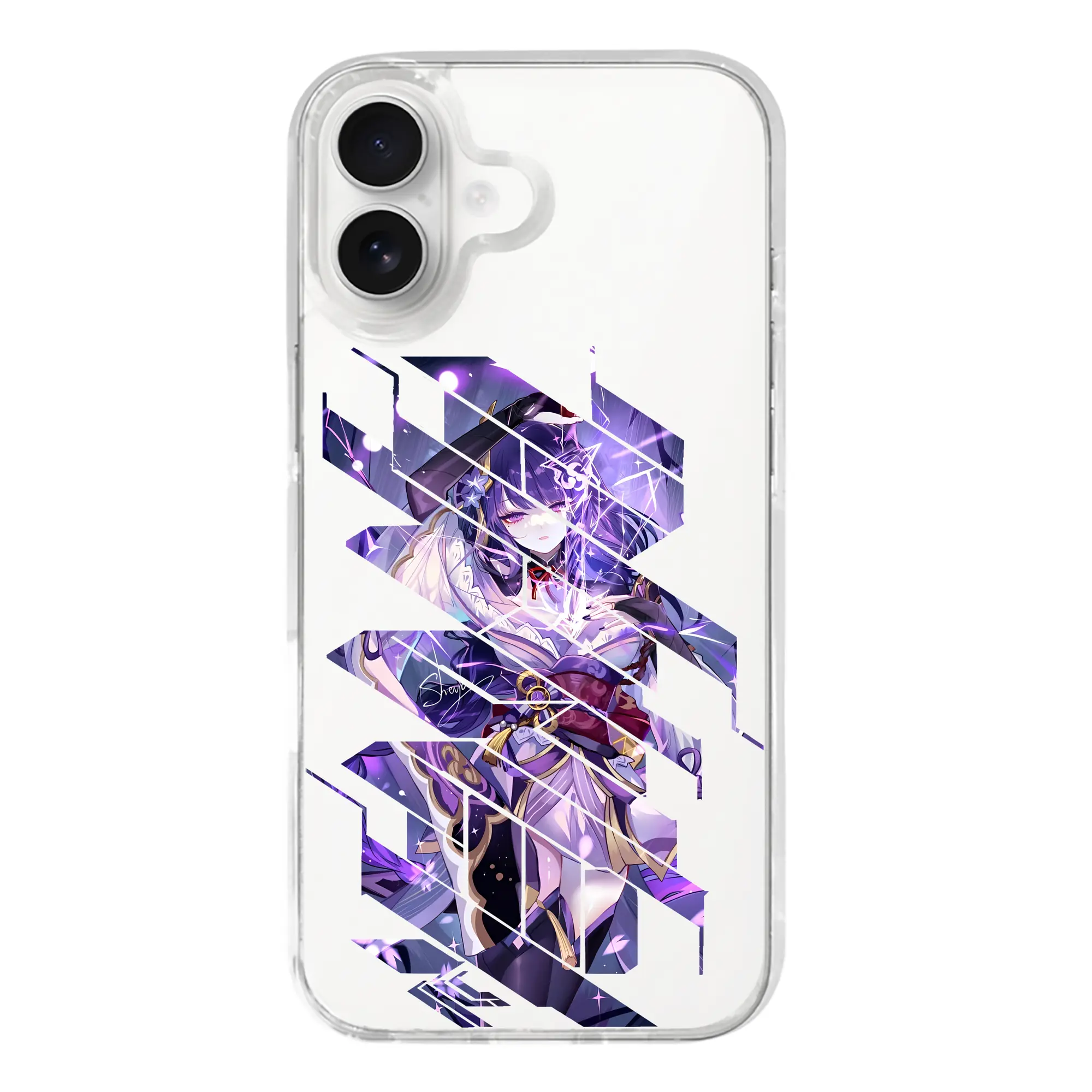 原 神 グッズ 雷電将軍 - iPhone 17シリーズ 透明スマホケース – 薄型・耐衝撃・精密フィット保護カバー